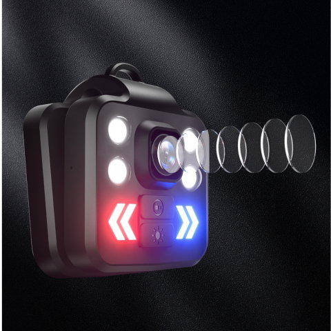 Camera Mini 1080P FHD Portabila cu Lanterna LED, Mod Avertizare și Înregistrare Video [2]