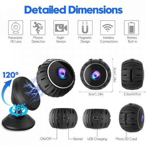 Mini Camera WiFi cu Senzor Miscare – Night Vision [1]