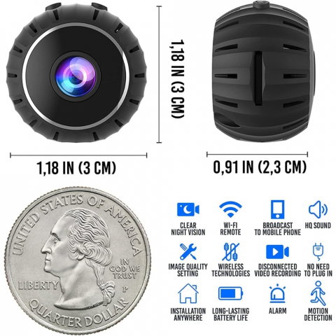 Mini Camera WiFi cu Senzor Miscare – Night Vision [2]