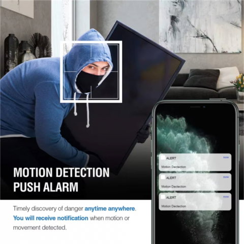 Mini Camera Full HD in Ceas de Perete, Wi-Fi, Detectie Miscare [10]