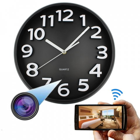 Camere Interior - Mini Camera Full HD in Ceas de Perete, Wi-Fi, Detectie Miscare