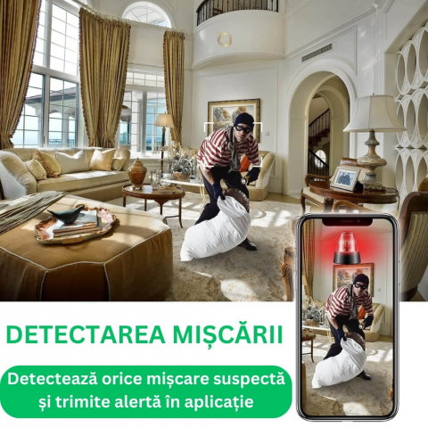 Mini Camera Magnetica, Microcamera Wifi Full HD Profesionala [5]