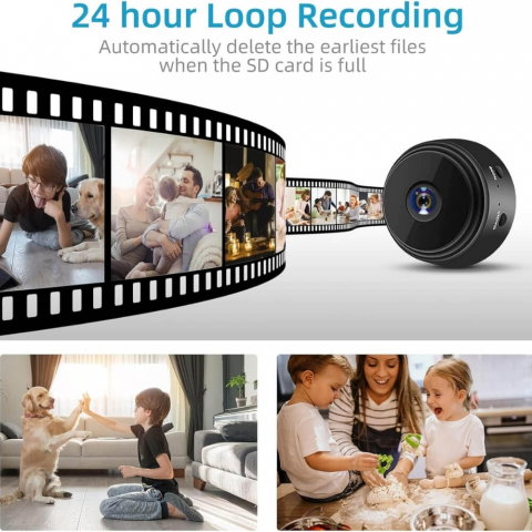 Mini Camera Magnetica, Microcamera Wifi Full HD Profesionala [29]