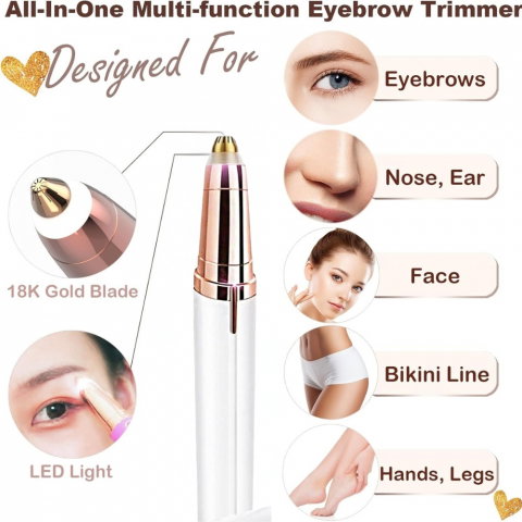 Mini Epilator Portabil pentru Sprancene, Fata sau Corp [10]