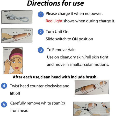 Mini Epilator Portabil pentru Sprancene, Fata sau Corp [4]
