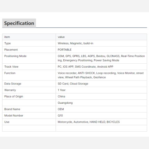 Mini Tracker GPS Auto 4G Q10 cu Magnet, IP67, Baterie 6000mAh Monitorizare în Timp Real [13]
