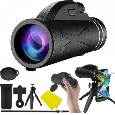 Instrumente Optice - Monoclu Profesional 10x40, Telescop Compact de Inalta Putere