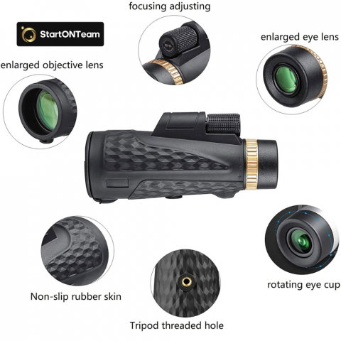 Monoclu Profesional HD 12x50 cu Prisma BaK-4 și Dual Focus [10]