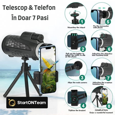 Monoclu Profesional StartONTeam, 16x55 Dual Focus [6]