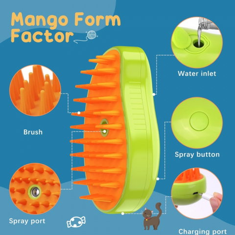 Perie Ergonomica 3 in 1 StartONTeam cu Vapori de Apa [2]