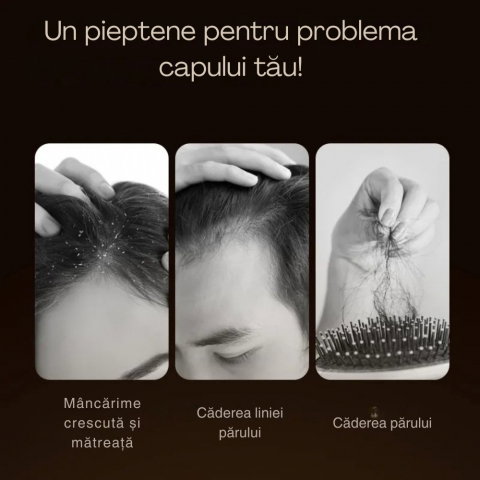 Perie de Par Electrica cu Laser pentru Cresterea Parului [13]
