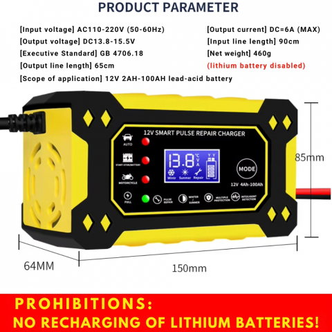 Redresor Automat Inteligent pentru Baterii Auto 12V/5Amp [4]