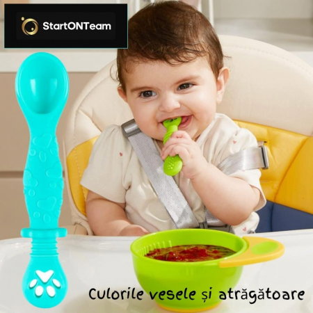 Set 2 Lingurite Bebelusi pentru Hranire si Diversificare, 2 Capete [1]