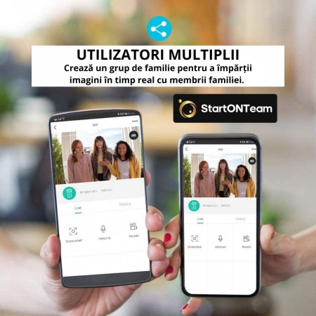 Interfon Video Smart de Exterior cu Cameră HD, Senzor Mișcare și Night Vision, Fără Fir [5]