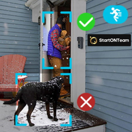 Interfon Video Smart de Exterior cu Cameră HD, Senzor Mișcare și Night Vision, Fără Fir [8]