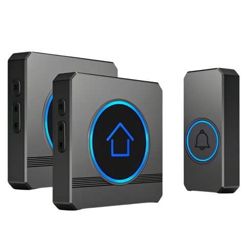 Interfoane Video - Sonerie wireless fara fir pentru exterior cu 2 receptoare