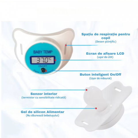 Termometru Suzeta Electronic pentru Bebelusi [7]