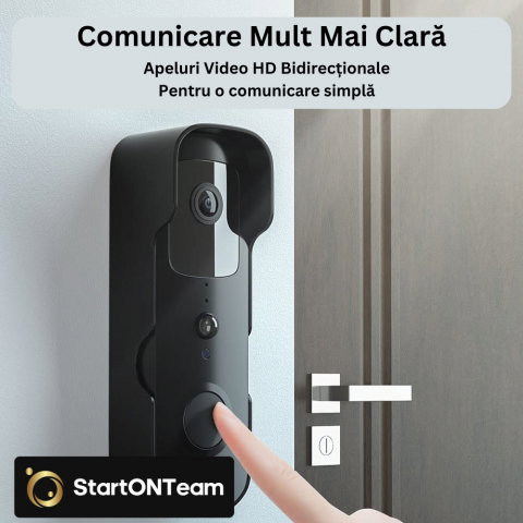 Video Interfon StartONTeam WiFi cu Sonerie Inteligentă și Cameră Full HD [13]