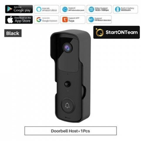 Video Interfon StartONTeam WiFi cu Sonerie Inteligentă și Cameră Full HD [9]