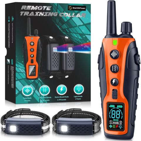 Zgarda Electrica - Zgarda electrica pentru dresaj caini cu telecomanda, model RS3D