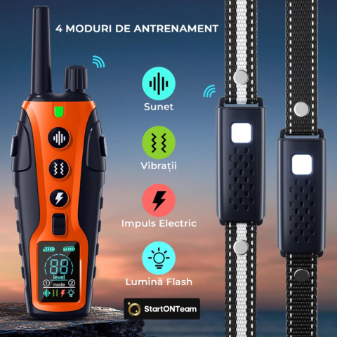 Zgarda electrica pentru dresaj caini cu telecomanda, model RS3D [1]