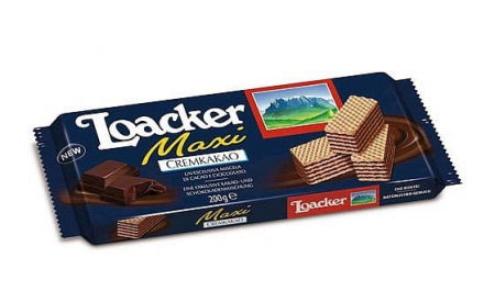 Prajituri, napolitane, cornuri italiene - NAPOLITANE LOACKER CREMA CIOCOLATA 175G