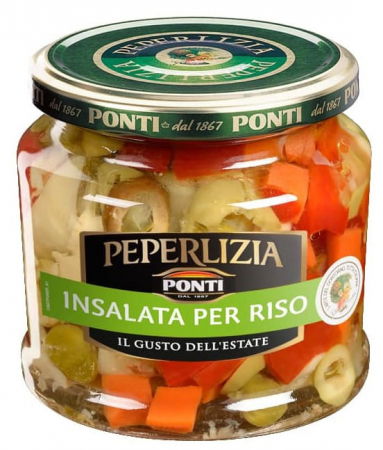 Produse alimentare italiene - PONTI INSALATA PER RISO PEPERLIZIA 350G