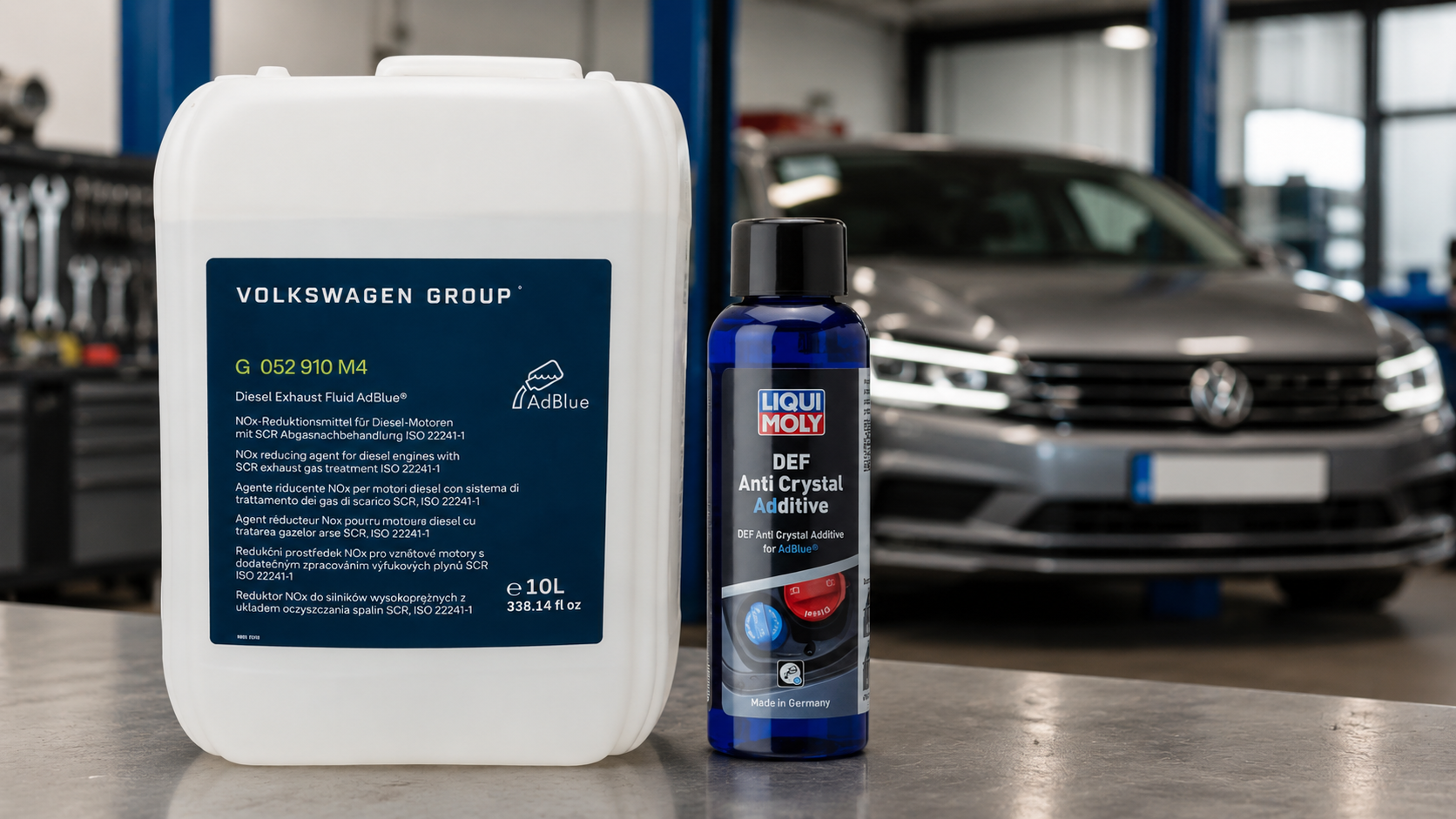 AdBlue original VW: de ce merită folosit împreună cu aditiv anti-cristalizare?
