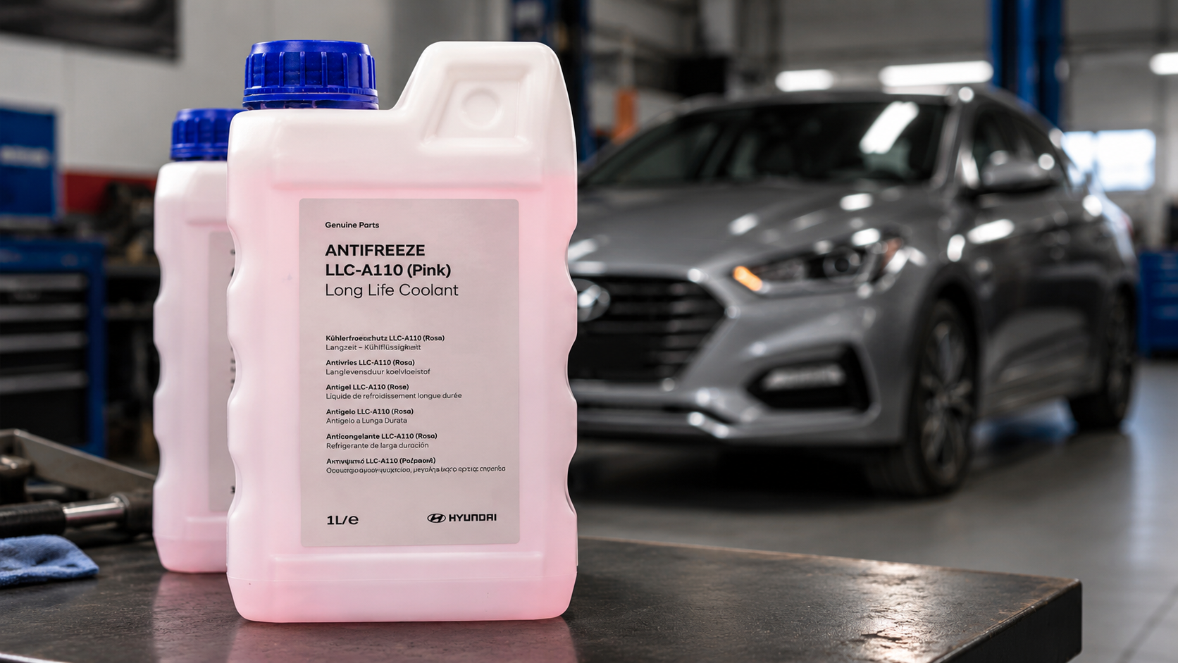 Ce antigel se folosește la Hyundai și Kia? Ghid pentru antigelul original LLC-A110 Pink