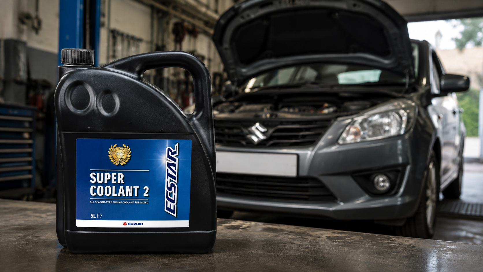 Ce antigel se folosește la Suzuki? Ghid pentru Suzuki Ecstar LongLife 2 albastru