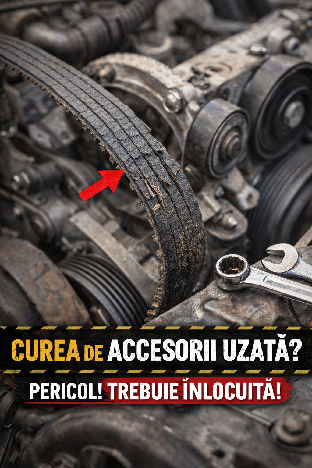 Cureaua de accesorii uzată: semne, riscuri și când trebuie schimbată