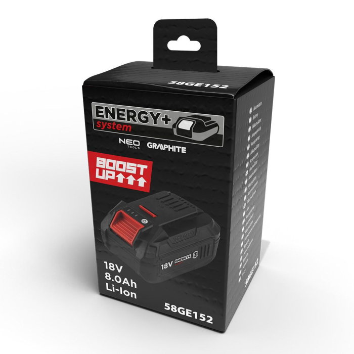 Acumulator 18V Li-Ion 8.0Ah Energy+ BOOST UP 58GE152 GRAPHITE [6]