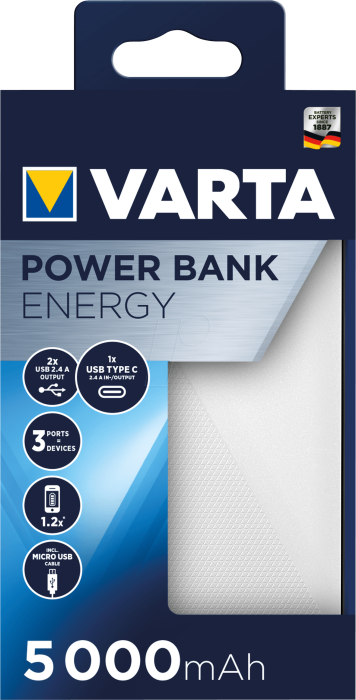 Acumulator portabil Varta Power Bank Energy 5000 mAh 57975 [3]