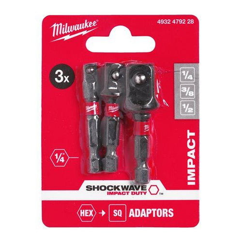 Adaptor biti SHOCKWAVE IMPACT DUTY Milwaukee, set de 3 bucati [1]