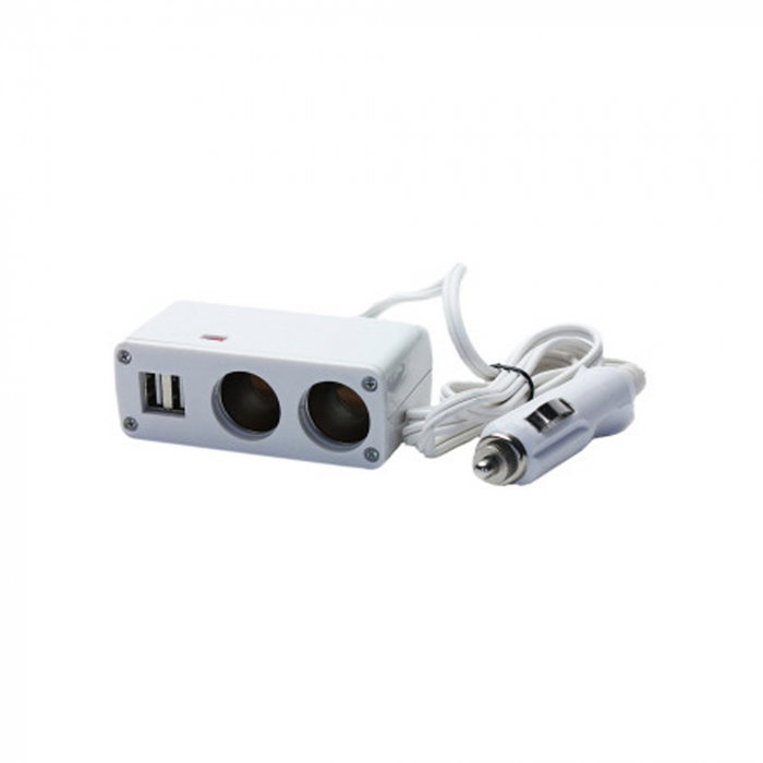 Adaptor Kraftmann 2 prize si 2 USB [1]