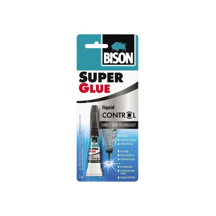Adeziv cianoacrilat BISON Super Glue Control, 3g [1]