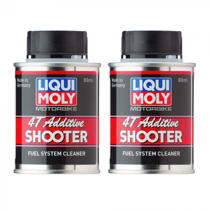Pachet 2 Aditiv Liqui Moly benzină Motorbike 4T Shooter 80 ml [1]
