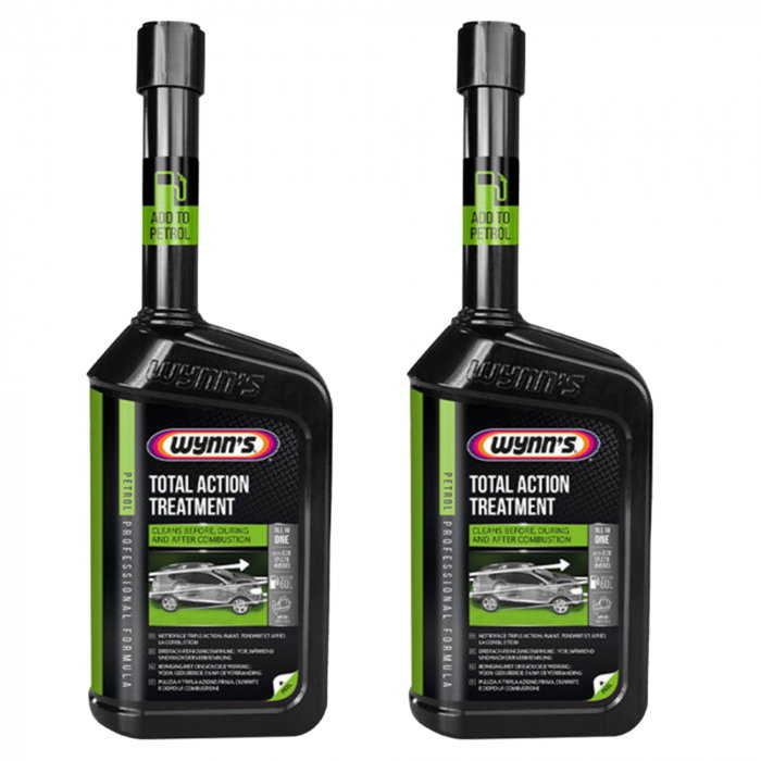 Pachet 2 x aditiv Wynn's Petrol Total Action Treatment pentru benzina 500 ml [1]