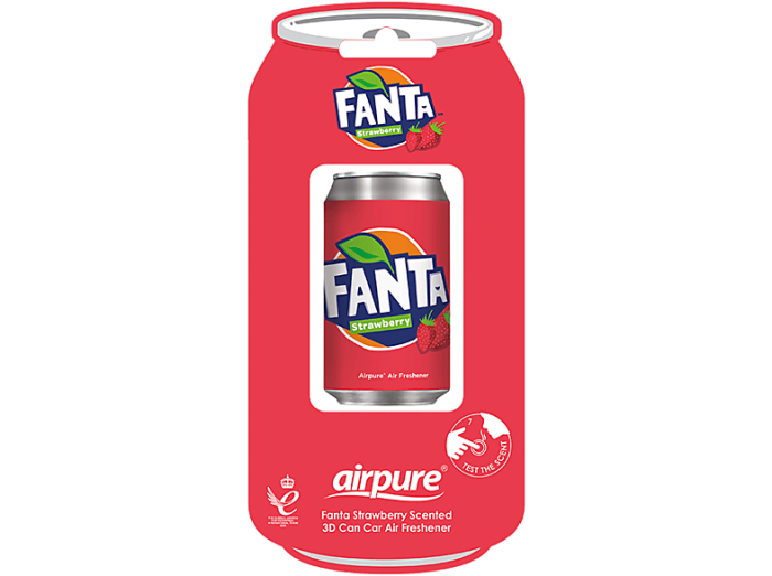 AIRPURE Odorizant auto, bautura racoritoare 3D, capsuni Fanta [2]