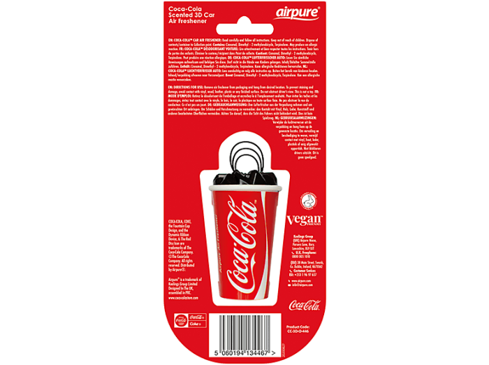 AIRPURE Odorizant auto, sticla 3D, Coca-Cola original [1]