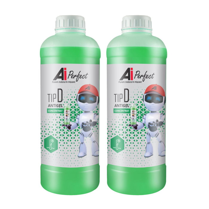 Pachet 2 litri Antigel Concentrat AiPerfect G11+ TIP D Hibrid/OAT (Culoare Verde) [1]