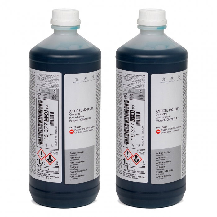 Pachet 2 litri Antigel concentrat albastru Peugeot/ Citroen G33 [1]