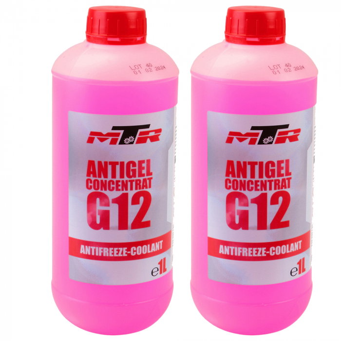 Pachet 2 litri antigel concentrat MTR G12 -72°C rosu [1]