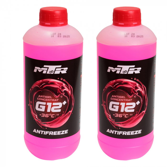 Pachet 2 litri antigel concentrat MTR G12+ rosu [1]