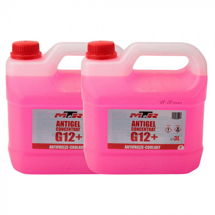 Pachet 6 litri antigel concentrat MTR G12+ rosu [1]
