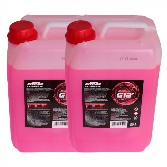 Pachet 10 litri antigel concentrat MTR G12+ rosu [1]
