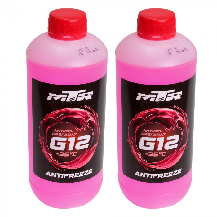 Pachet 2 litri antigel preparat MTR G12 rosu [1]
