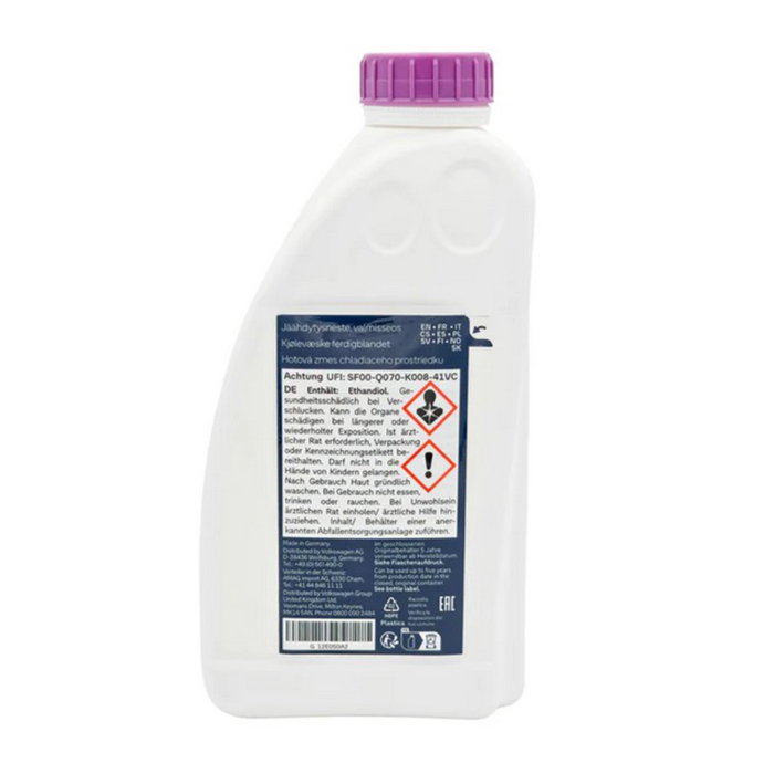 Antigel Original VW G12evo Ready Mix, 1 Litru, Protectie -35°C, Cod G12E050A2, Inlocuieste G12 / G13, Gata de Utilizare [3]