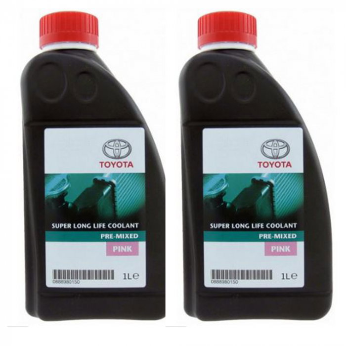 Pachet 2 litri Antigel gata preparat Super Longlife Toyota SLLC G12 roz [1]