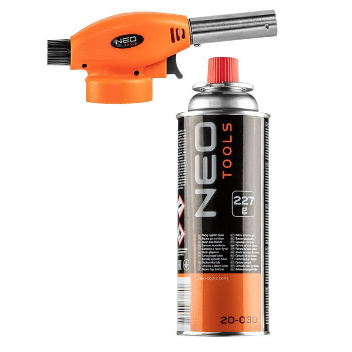 Arzator cu gaz cu filet + cartus cu gaz butan, 227g 20-041 NEO [1]